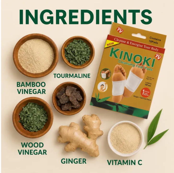 Kinoki Natural Detox Foot Patch 10 Pcs | Herbal Foot Patch for Cleansing & Relaxation - Image 4