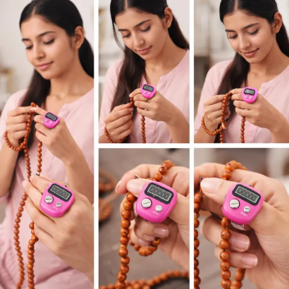 Digital Finger Tally Counter with LED Light | Electronic Hand Counting Machine - Image 3
