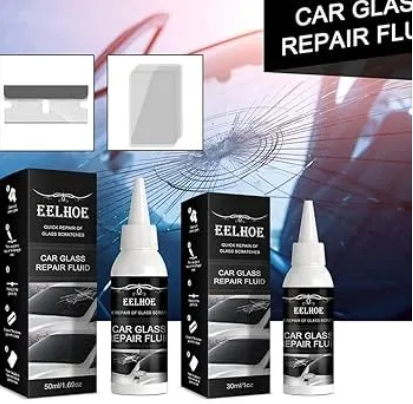 EELHOE Windshield Glass Repair Fluid 30ml | Car Windshield Crack & Chip Repair Solution