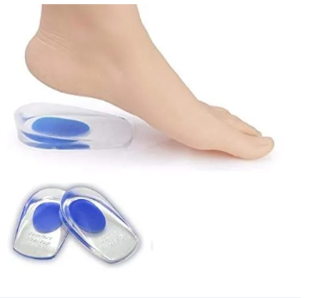 Silicone Gel Heel Cups for Heel Pain Relief and Shock Absorption