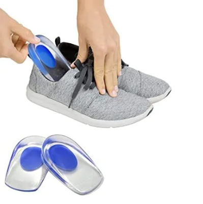 Silicone Gel Heel Cups for Heel Pain Relief and Shock Absorption - Image 4