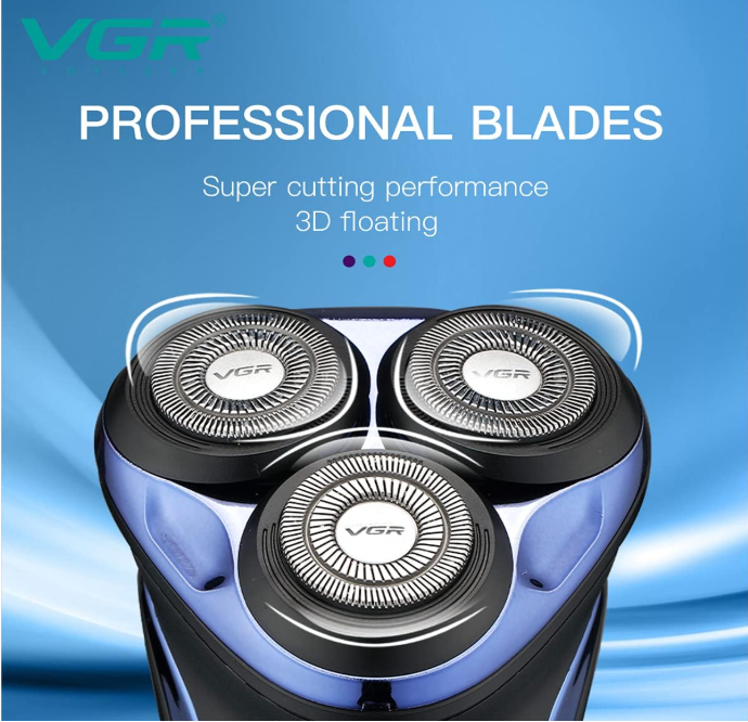 VGR V-322 Men's Electric Shaver with 3 Floating Rotary Heads - Image 4