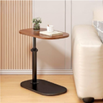 C-Shaped Adjustable Swivel Side Table for Sofa, Bed and Living Room