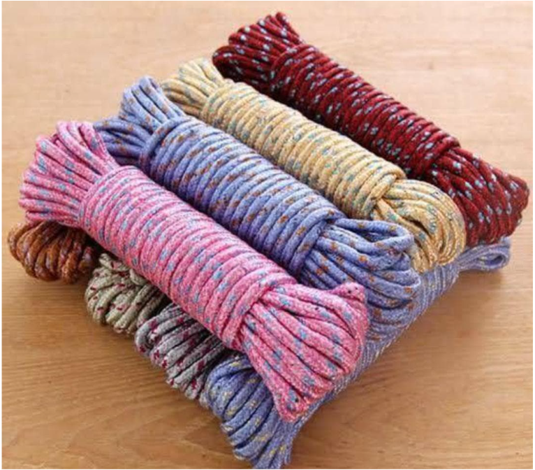 Portable Nylon Clothesline Rope for Travel and Laundry