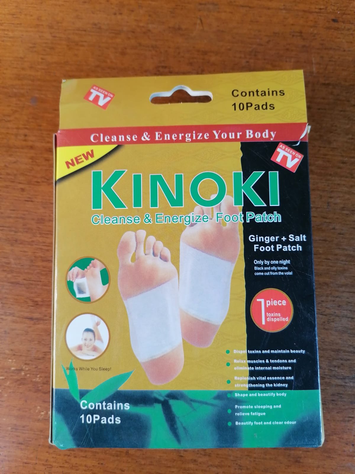 Kinoki Natural Detox Foot Patch 10 Pcs | Herbal Foot Patch for Cleansing & Relaxation