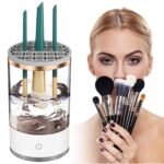 Automatic Makeup Brush Cleaner Machine with Cosmetic Brush Washing and Drying