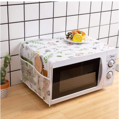 Dustproof Waterproof Microwave Oven Cover | Multicolor Printed Oven Dust Cover